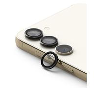 Ringke Compatible avec Protection Camera Samsung Galaxy S23 Plus 5G, S23 5G Camera Lens Frame Glass Protection Objectif Couvercle en Verre Cadre en Aluminium, Résistant aux Rayures - Black