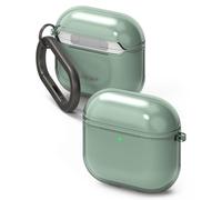 Ringke Coque Air pour AirPods 4 Ultra Fine Mince Souple Légère TPU Étui Housse de Protection AirPods 4 Accessoires - Green