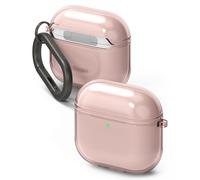 Ringke Coque Air pour AirPods 4 Ultra Fine Mince Souple Légère TPU Étui Housse de Protection AirPods 4 Accessoires - Pink