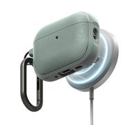Ringke Coque Compatible AirPods Pro 3 Étui Magnétique [Onyx Magnetic] Antidérapant et Antichoc, Protection Ultra Fine Souple avec Bumper Durable et Mousqueton Chromé - Sage Green