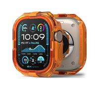 Ringke Coque Compatible avec Apple Watch Ultra 3/2 / 1 49mm Case Accessoires [Fusion Bumper] Étui Transparente Solide Rigide Bumper Antichoc Protection - Neon Orange