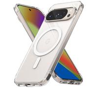 Ringke Coque Compatible avec Google Pixel 10 Pro/Pixel 10 Case Accessoires [Fusion Magnetic] Magnétique Transparente Ultra Fine Rigide Bumper Étui Antichoc Protection - Magnetic Clear