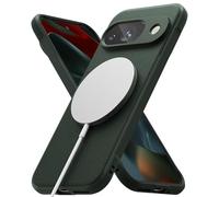 Ringke Coque Compatible avec Google Pixel 9 [Onyx Magnetic] Magnétique Antichoc Protection Flexible Ultra Fine Souple Bumper Étui pour Coque Pixel 9 Case Accessoires - Dark Green