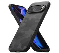 Ringke Coque Compatible avec Google Pixel 9 Pro XL [Onyx] Antichoc Protection Antidérapant Flexible Ultra Fine TPU Souple Bumper Durable Étui pour Coque Pixel 9 Pro XL Case Accessoires - Camo Black