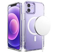 Ringke Coque Compatible avec iPhone 12 / iPhone 12 Pro [Fusion Magnetic] Magnétique Intégré Rigide Back TPU Souple Bumper Étui Antichoc de Protection - Matte Clear