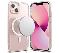 Ringke Coque Compatible avec iPhone 13 Mini 5.4 Pouces [Fusion Magnetic] Magnétique Intégré Rigide Back TPU Souple Bumper Étui Antichoc de Protection - Matte Clear