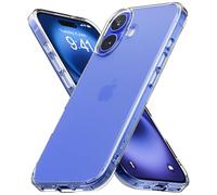 Ringke Coque Compatible avec iPhone 16 [Fusion Matte] Translucide Ultra Fine Solide Rigide Back Souple Bumper Antichoc Protection Étui iPhone 16 Case Accessoires - Matte Clear