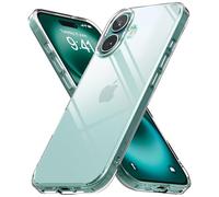 Ringke Coque Compatible avec iPhone 16 [Fusion] Transparente Clear Ultra Fine Solide Rigide Back Souple Bumper Antichoc Protection Étui iPhone 16 Case Accessoires - Clear