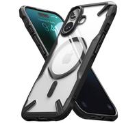 Ringke Coque Compatible avec iPhone 16 [Fusion-X Magnetic] Magnétique Antichoc Protection Militaire Défense Résistant aux Rayures Rigide Back TPU Bumper Étui iPhone 16 Case Accessoires
