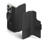 Ringke Coque Compatible avec iPhone 16 Pro / 16 Case Accessoires [Folio Wallet Magnetic] Porte Carte Magnétique Portefeuille Téléphone Pochette Cartes Compatible avec Coque MagSafe - Black