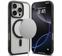 Ringke Coque Compatible avec iPhone 16 Pro [Fusion Bold Magnetic] Magnétique Anti-Jaunissement Ultra Fine Rigide Back Souple Bumper Antichoc Protection Étui iPhone 16 Pro Case Accessoires