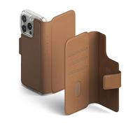 Ringke Coque Compatible avec iPhone 16 Pro/iPhone 16 [Folio Wallet Magnetic] Porte Carte Magnétique Portefeuille Téléphone Pochette Cartes Compatible avec Le Coque MagSafe - Brown