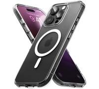 Ringke Coque Compatible avec iPhone 16 Pro Max [Fusion Magnetic Matte] Magnétique Translucide Ultra Fine Solide Rigide Back Souple Bumper Antichoc Protection Étui iPhone 16 Pro Max Case Accessoires