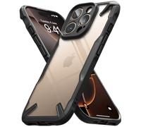 Ringke Coque Compatible avec iPhone 16 Pro Max [Fusion-X] Antichoc Protection Militaire Défense Résistant aux Rayures Rigide Back Souple Bumper Étui iPhone 16 Pro Max Case Accessoires - Black