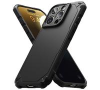 Ringke Coque Compatible avec iPhone 16 Pro [Rugged Gear] Antichoc Protection Antidérapant Flexible Ultra Fine TPU Souple Bumper Durable Étui iPhone 16 Pro Case Accessoires - Black