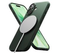 Ringke Coque Compatible avec iPhone 17 Case Accessoires [Onyx Magnetic] Magnétique Antidérapant Flexible Ultra Fine Souple Bumper Durable Étui Trou de Sangle Bandoulière - Magnetic Dark Green