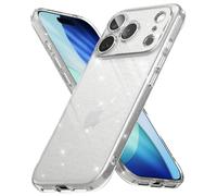 Ringke Coque Compatible avec iPhone 17 Pro Case Accessoires [Air] Paillette Transparente Ultra Fine Mince Souple Légère TPU Étui Trou de Sangle Bandoulière 1.5mm - Glitter Clear