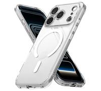Ringke Coque Compatible avec iPhone 17 Pro Case Accessoires [Fusion Magnetic] Magnétique Transparente Ultra Fine Solide Rigide Back Souple Bumper Étui Trou de Sangle Bandoulière - Magnetic Clear