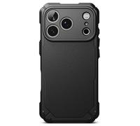 Ringke Coque Compatible avec iPhone 17 Pro Case Accessoires [Rugged Gear] Antichoc Protection Flexible Ultra Fine TPU Souple Bumper Durable Étui Trou de Sangle Bandoulière - Black