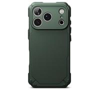 Ringke Coque Compatible avec iPhone 17 Pro Case Accessoires [Rugged Gear] Antichoc Protection Flexible Ultra Fine TPU Souple Bumper Durable Étui Trou de Sangle Bandoulière - Dark Green