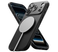 Ringke Coque Compatible avec iPhone 17 Pro Max Case Accessoires [Onyx Magnetic] Magnétique Antidérapant Flexible Ultra Fine Souple Bumper Durable Étui Trou de Sangle Bandoulière - Magnetic Black