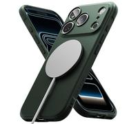 Ringke Coque Compatible avec iPhone 17 Pro Max Case Accessoires [Onyx Magnetic] Magnétique Antidérapant Flexible Ultra Fine Souple Bumper Durable Étui Trou de Sangle Bandoulière - Magnetic Dark Green