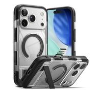 Ringke Coque Compatible avec iPhone 17 Pro Max Case Accessoires [UX Magnetic] Antidérapant Antichoc Protection Robuste Flexible Ultra Fine TPU Souple Durable Étui Béquille Intégrée - Clear