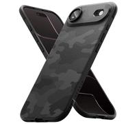 Ringke Coque Compatible avec iPhone Air Case Accessoires [Onyx] Antichoc Protection Antidérapant Flexible Ultra Fine TPU Souple Bumper Durable Étui Trou de Sangle Bandoulière - Camo Black