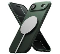 Ringke Coque Compatible avec iPhone Air Case Accessoires [Onyx Magnetic] Magnétique Antidérapant Flexible Ultra Fine Souple Bumper Durable Étui Trou de Sangle Bandoulière - Magnetic Dark Green