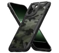 Ringke Coque Compatible avec OnePlus 13s [Fusion-X] Antichoc Protection [Militaire Défense] Résistant aux Rayures Polycarbonate Solide Rigide TPU Bumper pour Coque OnePlus 13s - Camo Black