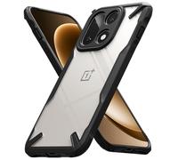 Ringke Coque Compatible avec OnePlus 15 5G [Fusion-X] Antichoc Protection [Militaire Défense] Résistant aux Rayures Polycarbonate Solide Rigide TPU Bumper pour Coque OnePlus 15 - Black