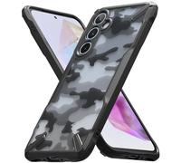 Ringke Coque Compatible avec Samsung Galaxy A35 5G [Fusion-X] Antichoc Protection [Militaire Défense] Résistant aux Rayures Polycarbonate Solide Rigide TPU Bumper Coque Samsung A35 - Camo Black