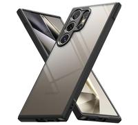 Ringke Coque Compatible avec Samsung Galaxy S24 Ultra [Fusion Bold] Anti-Jaunissement Transparente Clear Rigide Back TPU Souple Bumper Étui Antichoc Protection pour Coque S24 Ultra - Black