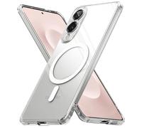 Ringke Coque Compatible avec Samsung Galaxy S25 Edge Case Accessoires [Fusion Magnetic] Magnétique Transparente Clear Ultra Fine Solide Rigide Back Souple Bumper Antichoc Protection Étui