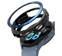 Ringke Coque Compatible avec Samsung Galaxy Watch 5 44mm [Air Sports + Bezel Styling] Combo Étui Souple TPU Protecteur Anti-Rayures pour Montre Connectée Galaxy Watch 5 - Black / 12 (Blue)