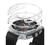 Ringke Coque Compatible avec Samsung Galaxy Watch 8 Classic 46mm [Slim] Case Accessoires Transparente Solide Rigide Bumper - Clear & Alphine Clear (2 Pack)