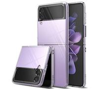 Ringke Coque Compatible avec Samsung Galaxy Z Flip 3, [Slim] Transparente Étui Résistant aux Rayures Polycarbonate Solide Rigide pour Coque Galaxy Z Flip 3 (2021) - Clear
