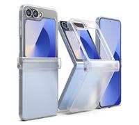 Ringke Coque Compatible avec Samsung Galaxy Z Flip 6 / Z Flip 7 FE Étui Case Accessoires [Slim Hinge] 1.3mm Ultra Fine Thin Transparente Protection Charnière Résistant aux Rayures - Matte Clear