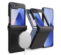 Ringke Coque Compatible avec Samsung Galaxy Z Flip 6 / Z Flip 7 FE Étui Case Accessoires [Slim Hinge Magnetic] 1.3mm Ultra Fine Thin Rigide Noir Protection Charnière Solide - Magnetic Black