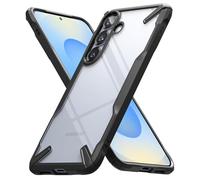 Ringke Coque Compatible avec Samsung S25 Plus [Fusion-X] Antichoc Protection Militaire Défense Résistant aux Rayures Rigide Back Souple Bumper Étui Galaxy S25 Plus Case Accessoires - Black