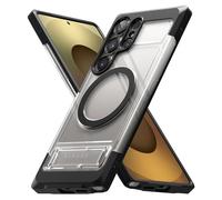 Ringke Coque Compatible avec Samsung S25 Ultra Case Accessoires [UX Magnetic] Antidérapant Antichoc Protection Robuste Flexible Ultra Fine TPU Souple Durable Étui Béquille Intégrée - Clear