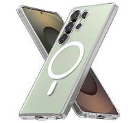 Ringke Coque Compatible avec Samsung S25 Ultra [Fusion Magnetic Matte] Magnétique Translucide Ultra Fine Solide Rigide Back Souple Bumper Antichoc Protection Étui Galaxy S25 Ultra Case Accessoires
