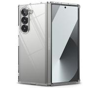 Ringke Coque Compatible avec Samsung Z Fold 6 [Fusion] Transparente Clear Ultra Fine Solide Rigide Back Souple Bumper Antichoc Protection Étui Galaxy Z Fold 6 Case Accessoires - Clear
