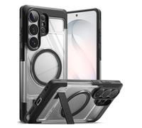 Ringke Coque Hybride pour Samsung Galaxy S26 Ultra Case Accessoires [UX Magnetic] Protection Antichoc Rigide Étui avec Support Intégré Compatible MagSafe Aimants Néodyme - Clear