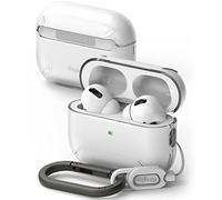 Ringke Coque Layered Compatible avec AirPods Pro 2 (2022) Housse Étui Antichoc de Protection Résistant aux Rayures PC Solide avec Mousqueton Accessoire AirPods Pro2 - Matte Clear