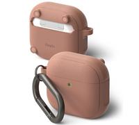 Ringke Coque Onyx Magnetic pour AirPods 4 Antidérapant Anti-Rayures Étui TPU Housse de Protection avec Mousqueton AirPods 4 Accessoires - Constant Coral