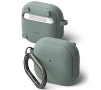 Ringke Coque Onyx Magnetic pour AirPods 4 Antidérapant Anti-Rayures Étui TPU Housse de Protection avec Mousqueton AirPods 4 Accessoires - Sage Green