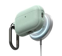 Ringke Coque Compatible AirPods Pro 3 Étui Magnétique [Onyx Magnetic] Antidérapant et Antichoc, Protection Ultra Fine Souple avec Bumper Durable et Mousqueton Chromé - Mint