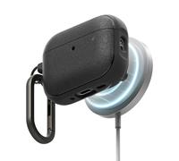 Ringke Coque Compatible avec Airpods Pro 3 Case Accessoires [Onyx Magnetic] Magnétique Antidérapant Antichoc Protection Ultra Fine Souple Bumper Durable Étui Mousqueton Chromé - Black