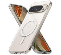 Ringke Coque pour Google Pixel 9 Pro XL Case Étui Fusion Magnetic Clear | Transparente Magnétique, Ultra Fine, Solide Rigide Back, Souple Bumper, Antichoc Protection, Anneau Magnétique Intégré